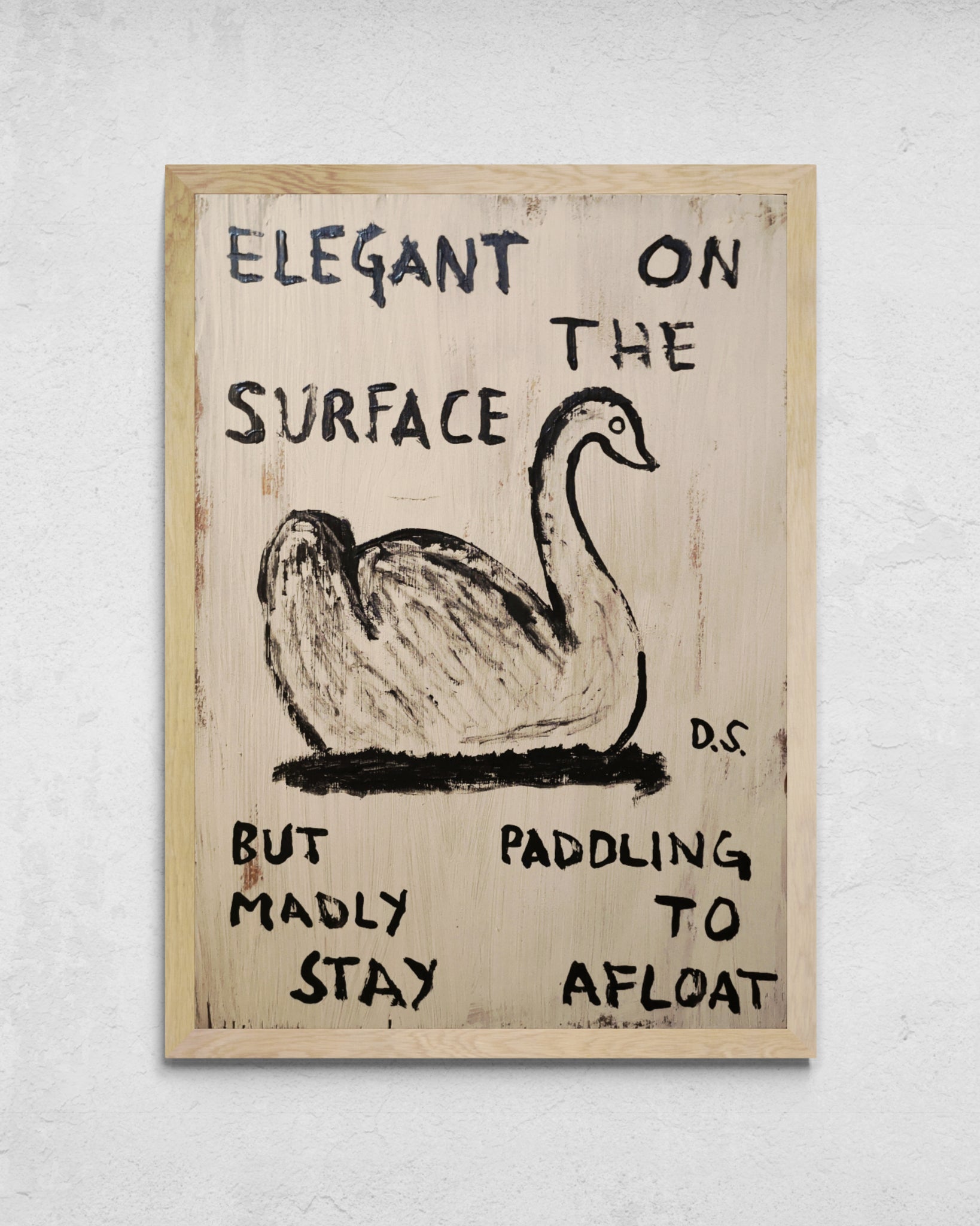 "Elegant On The Surface" Wooden Panel