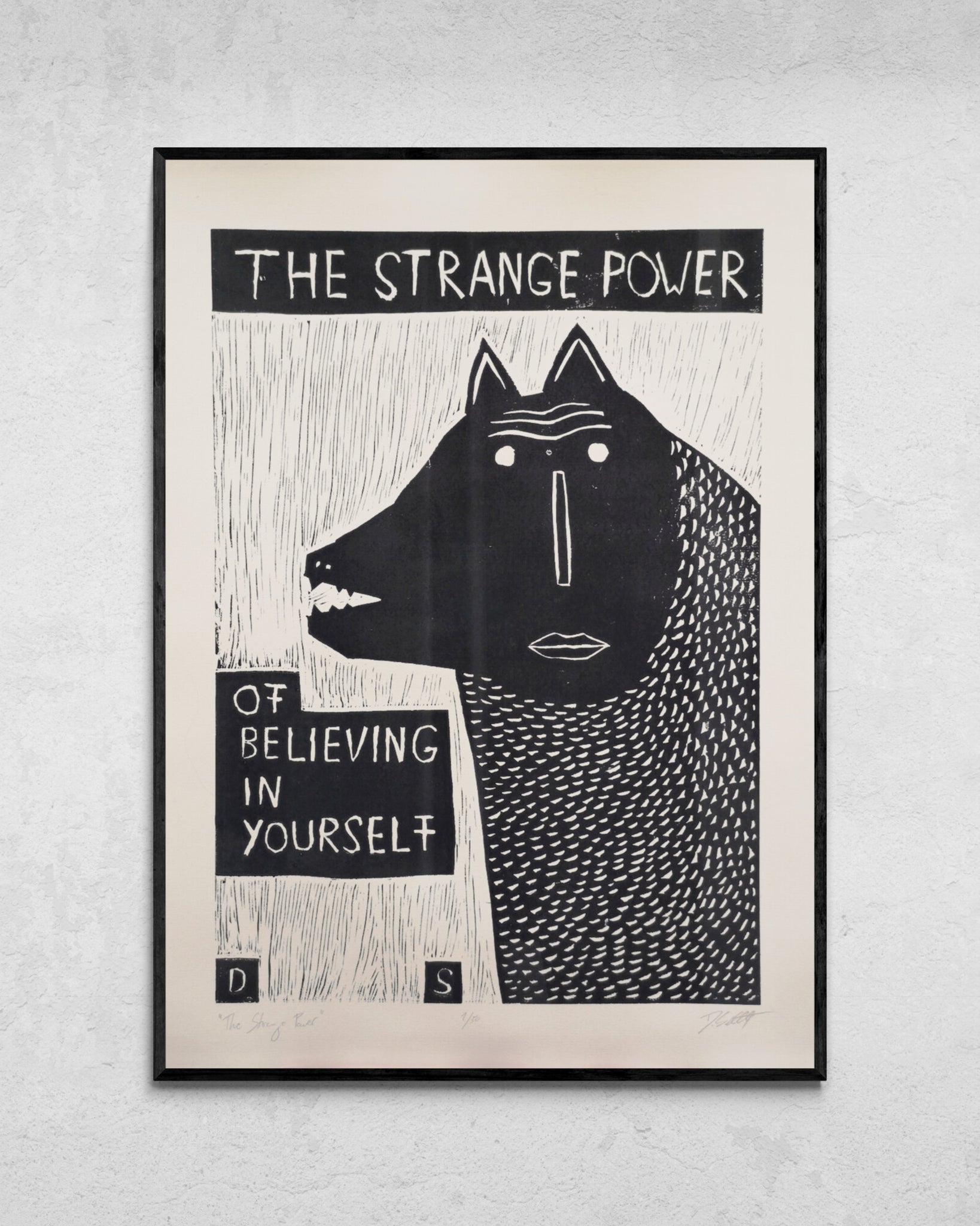 "The Strange Power " Limited edition Linocut