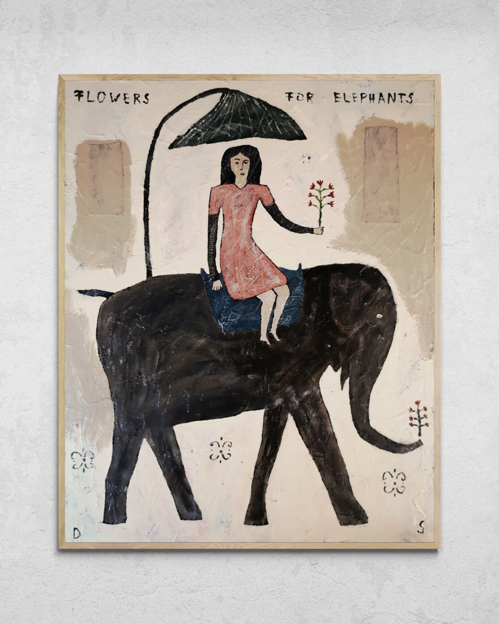 "Flowers For Elephants" Original Painting