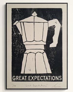 "Great Expectations" Edition of 10 Linocut