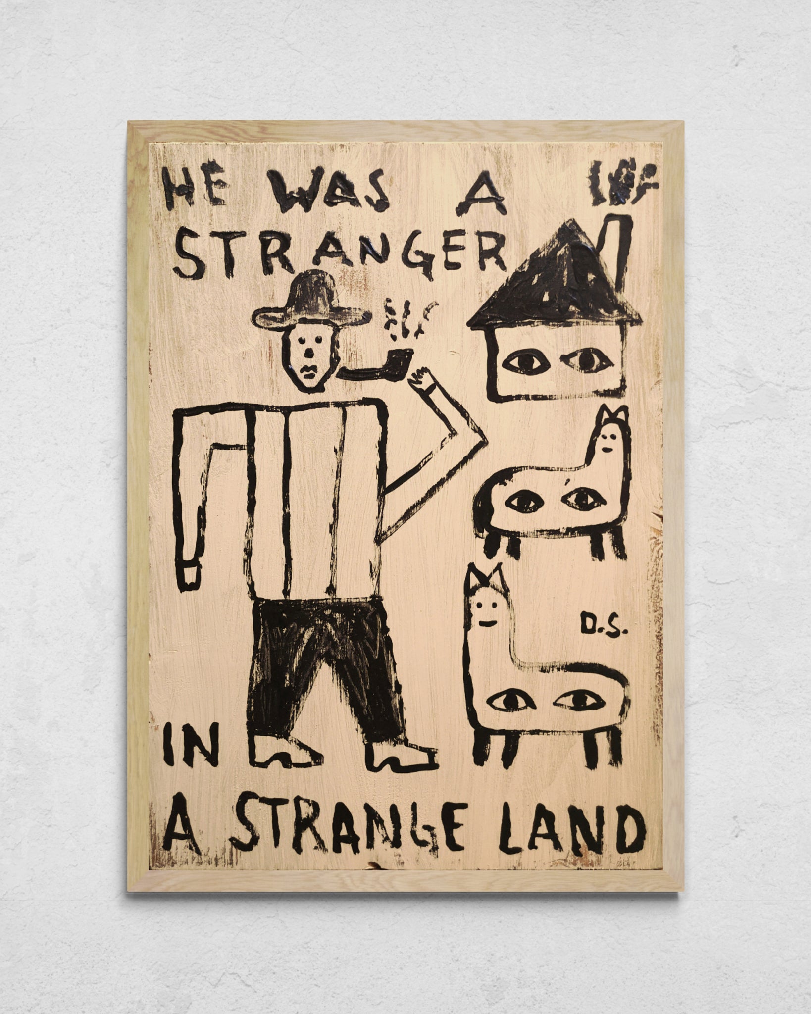 "He Was A Stranger In A Strange Land" Wooden Panel