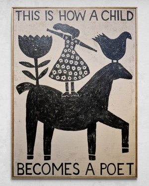 "This Is How A Child Becomes A Poet" Original Painting