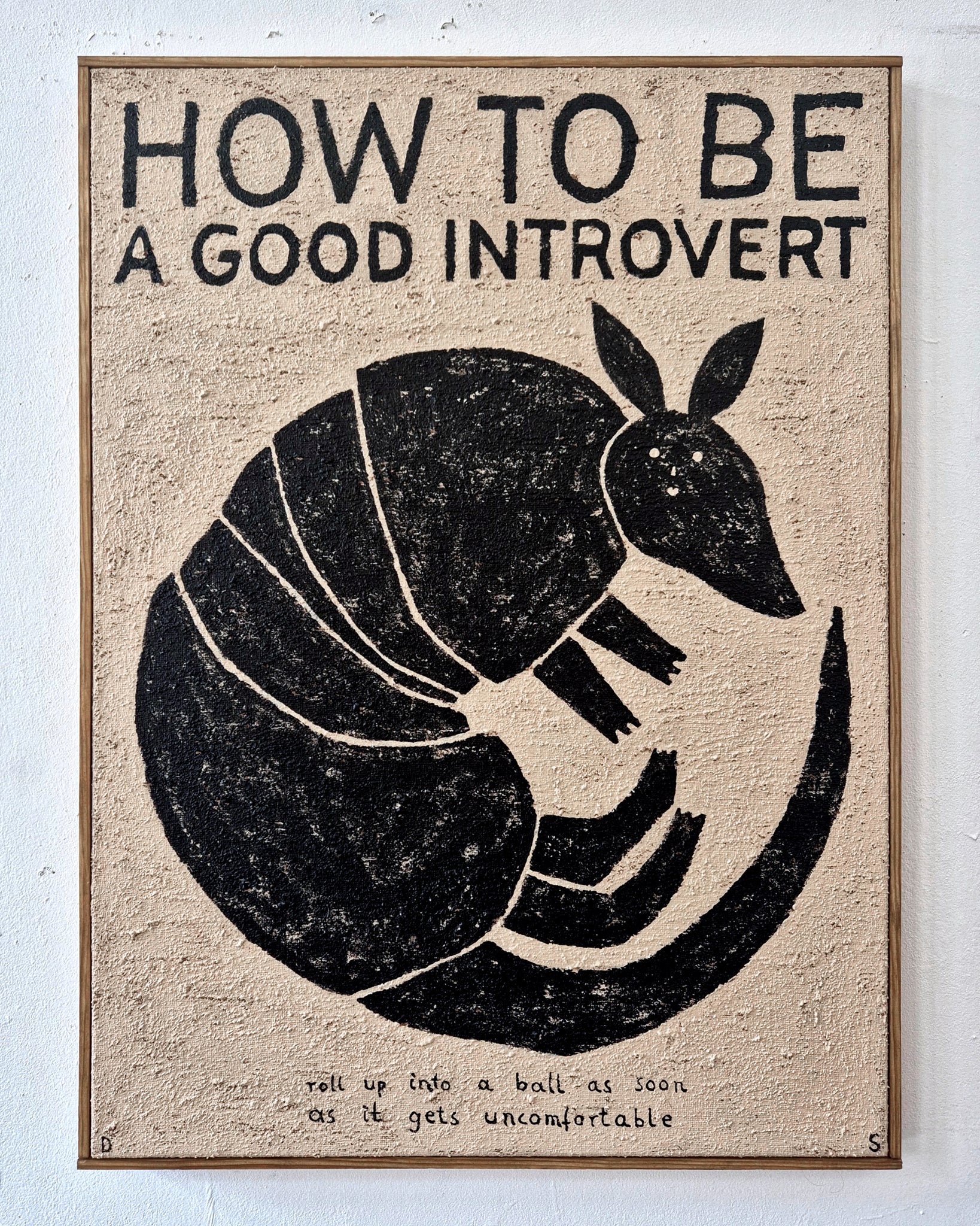 "How To Be A Good Introvert" Original Painting