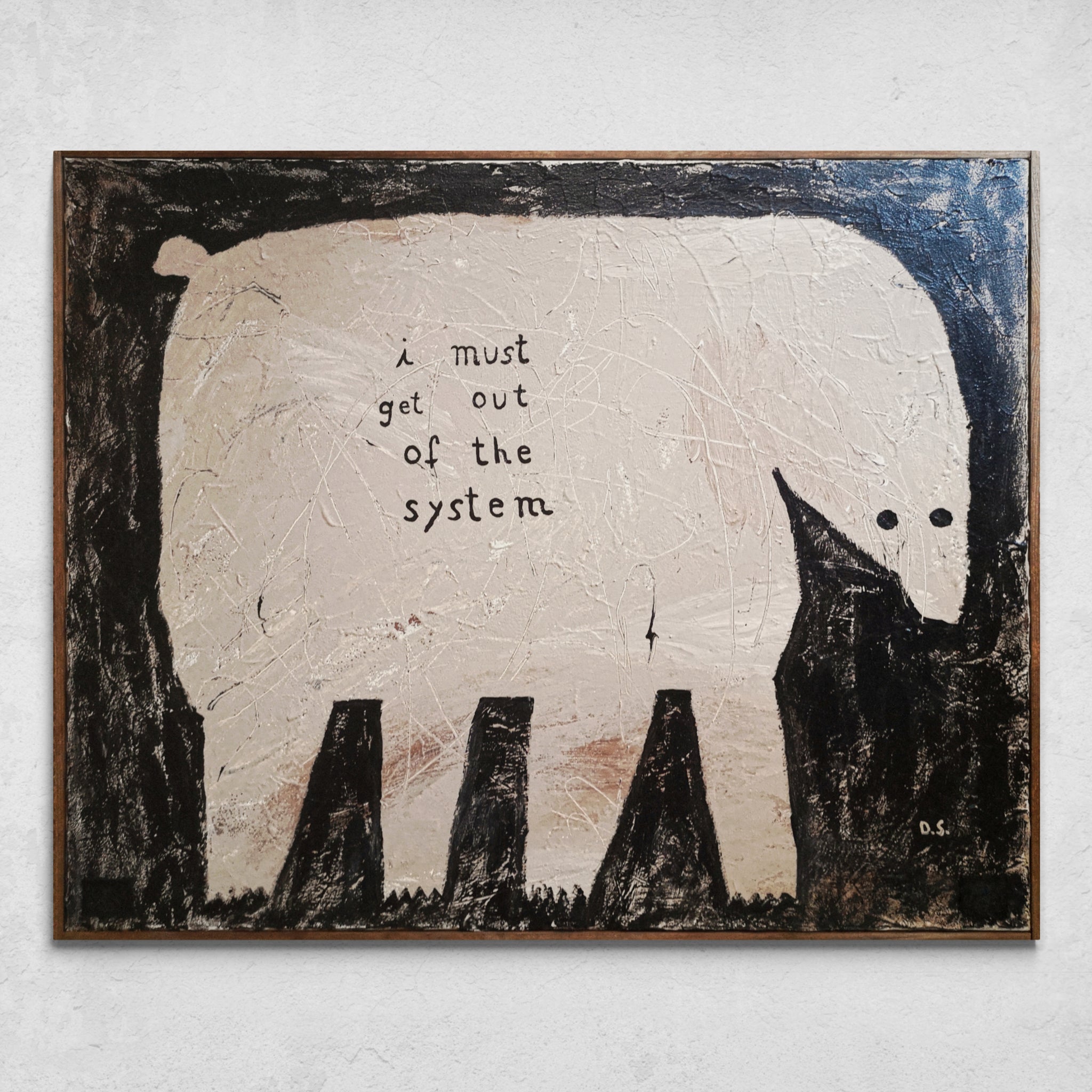 "I Must Get Out Of The System" Painting