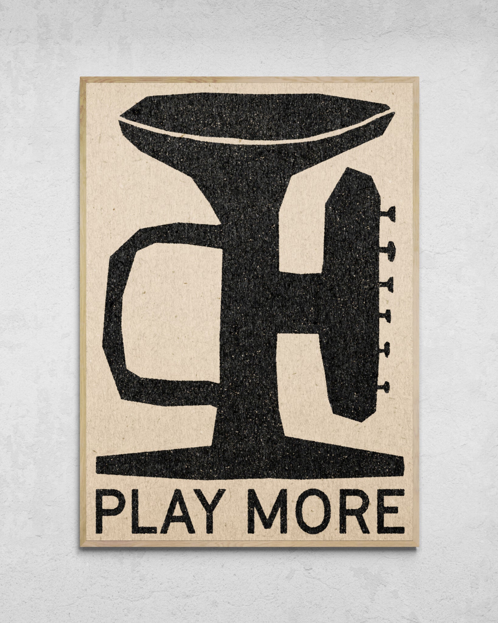 "Play More" Print