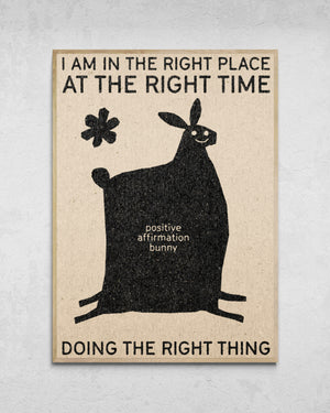 "Positive Affirmation Bunny" Print