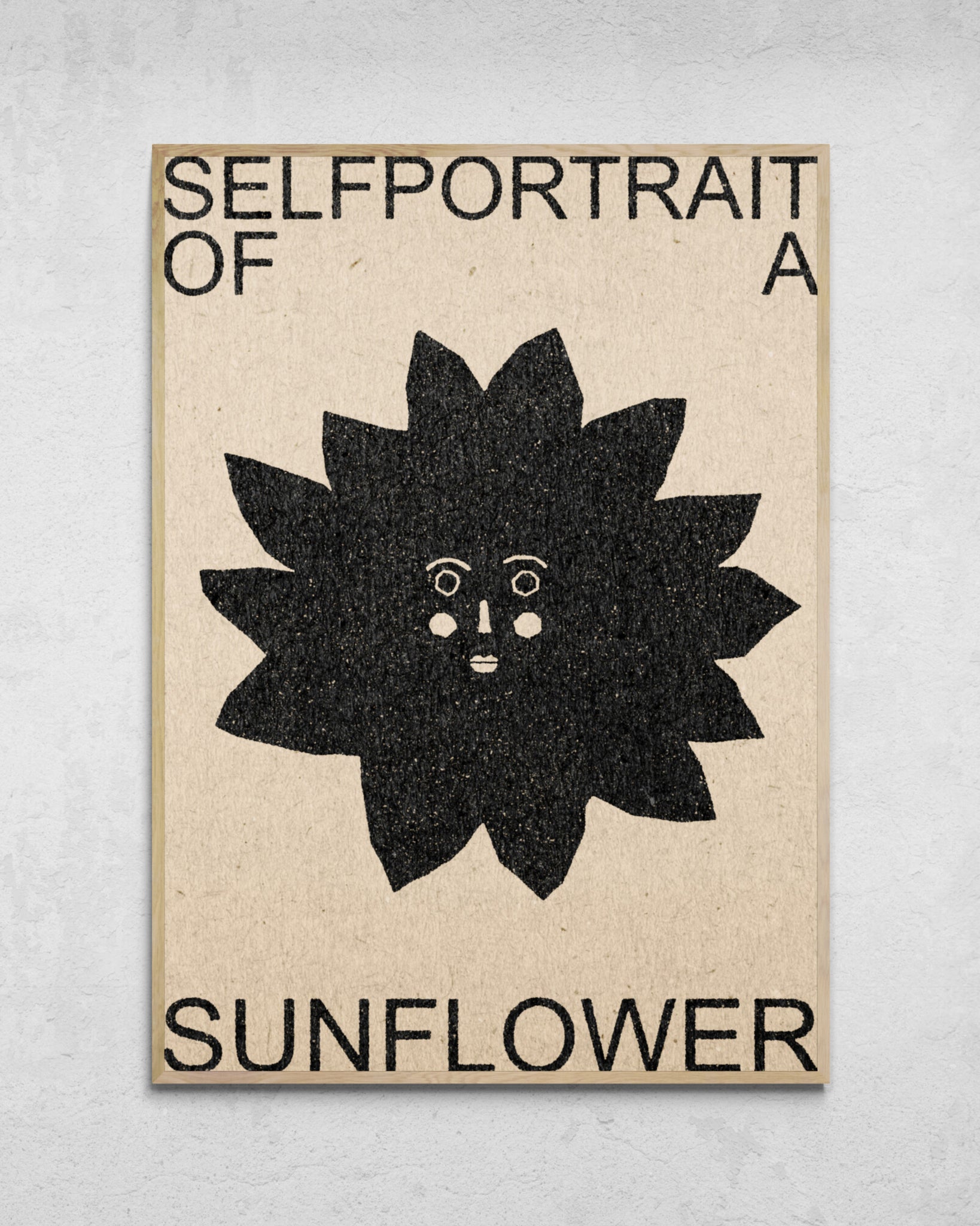 "Selfportrait Of A Sunflower" Print
