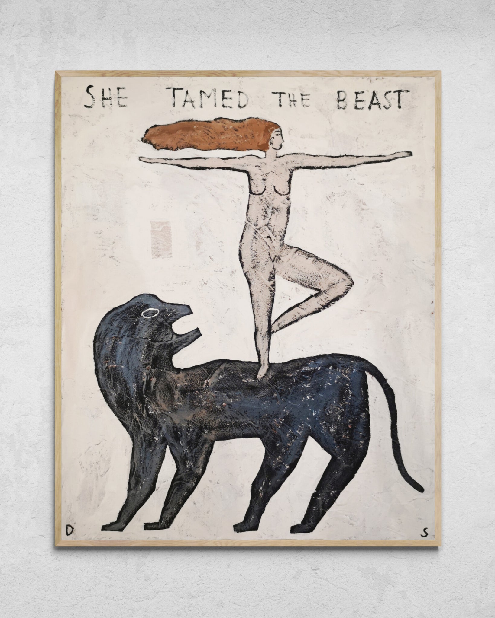 "She Tamed The Beast" Original Painting