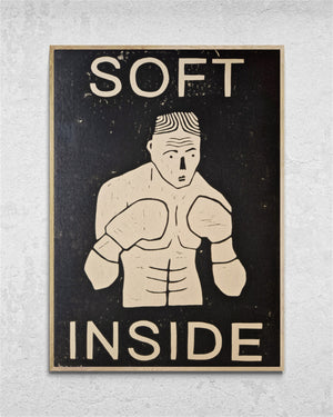 "Soft Inside" Limited Edition Linocut