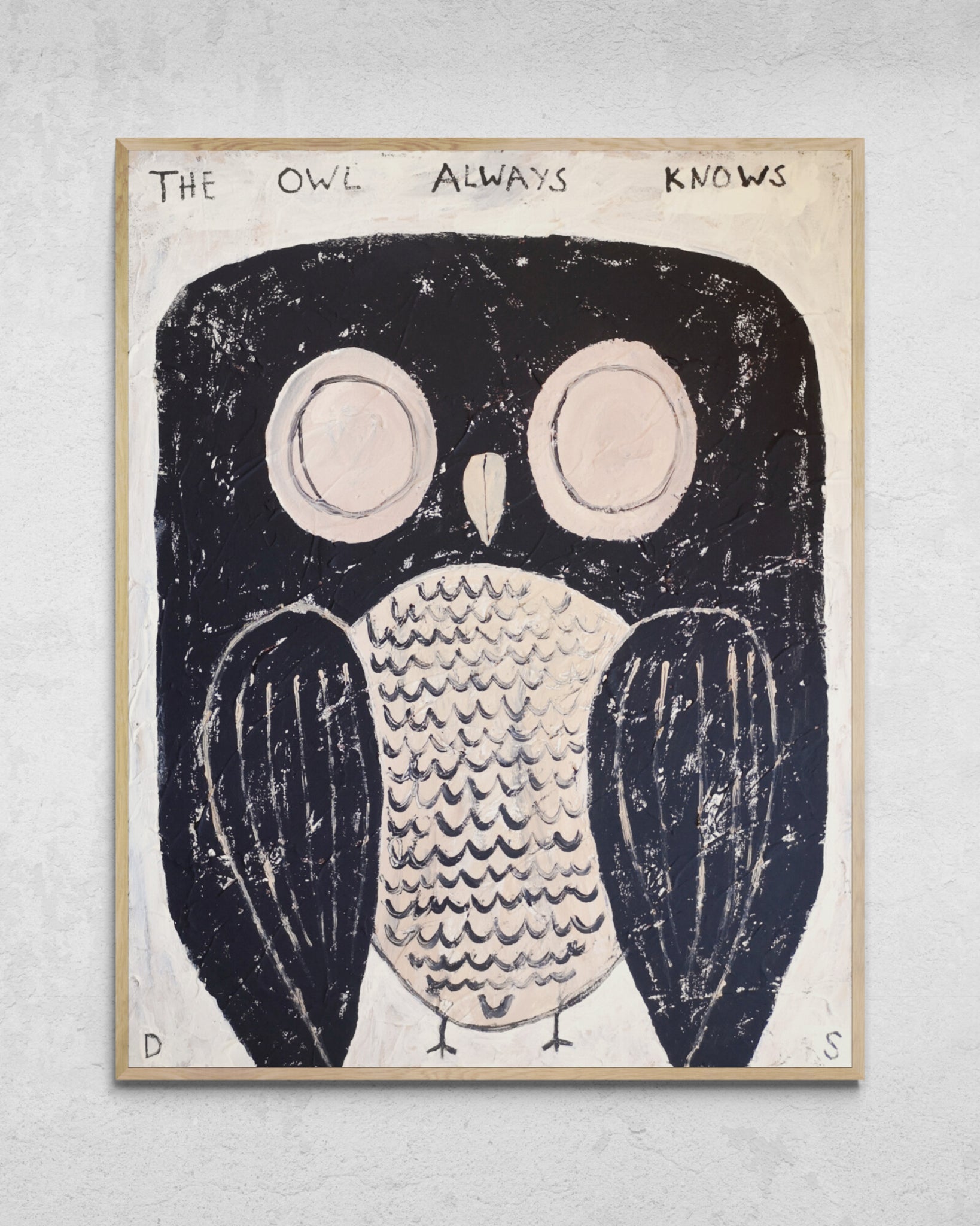 "The Owl Always Knows" Painting