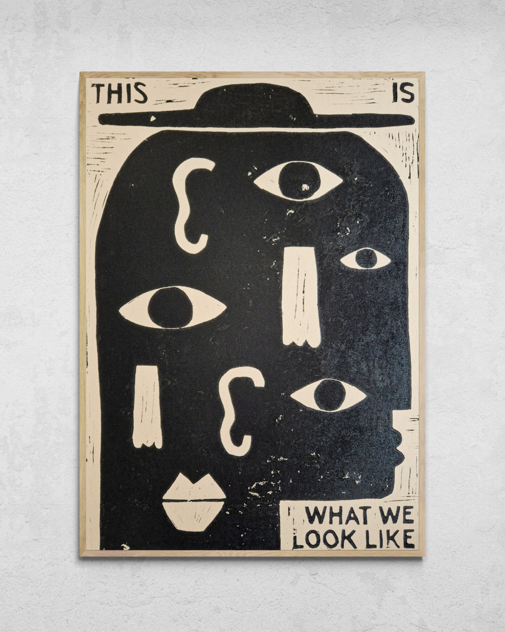 "This Is What We Look Like" Limited edition Linocut
