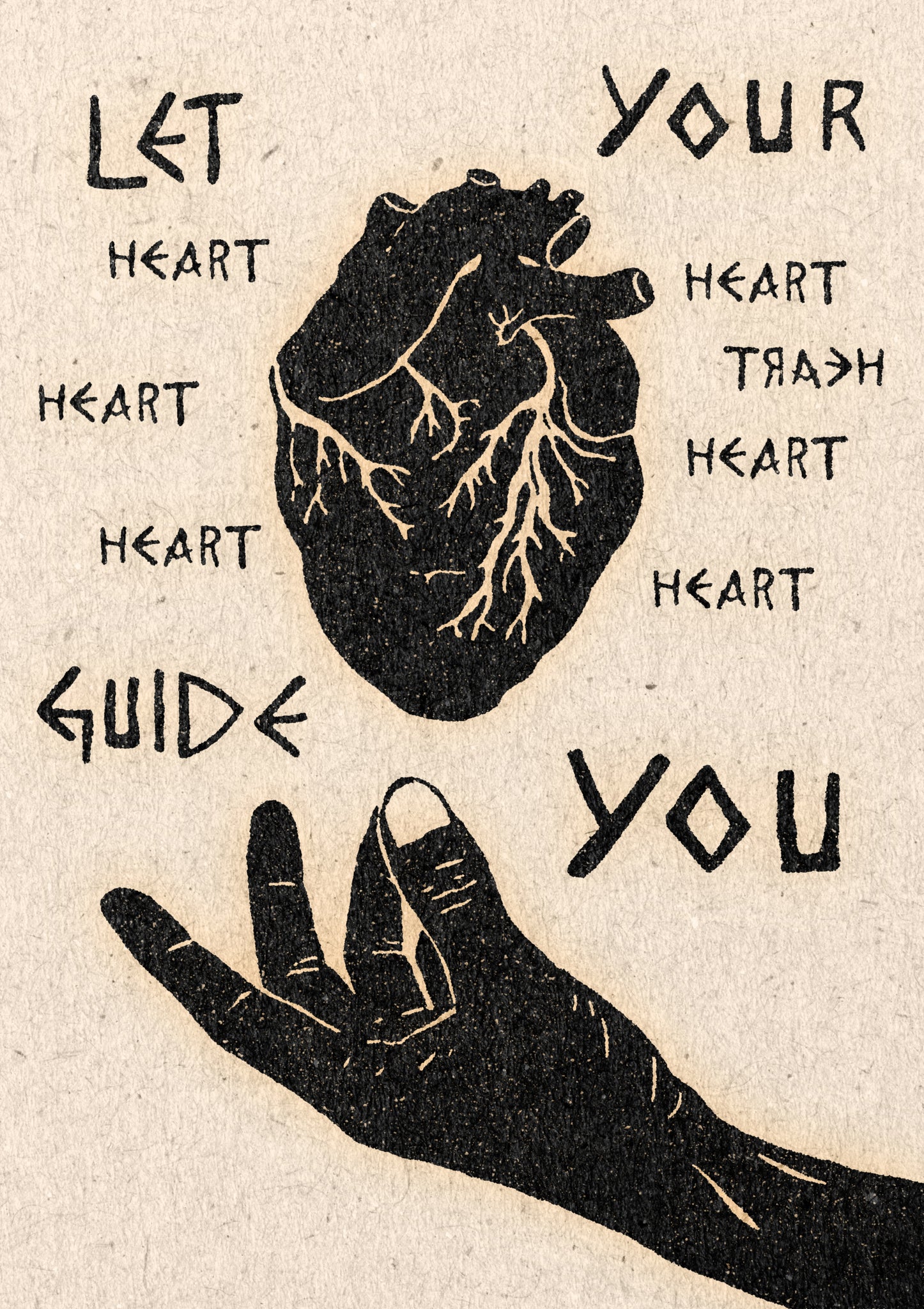 "Let Your Heart Guide You" Print